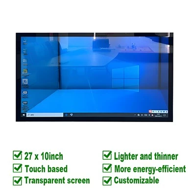 Pantalla di toke transparente 27x10