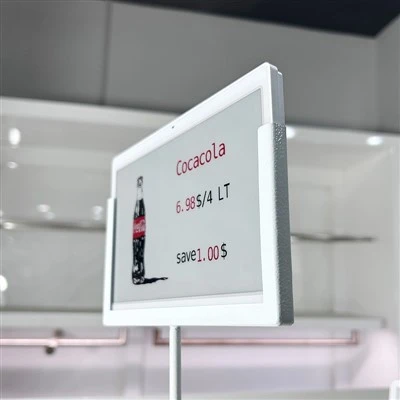 7.3 Inch Electronic Price Tag Metal Screw Mount Coca-cola Style 7.3 Inch Electronic Price Tag Metal Screw Mount Coca-cola Style
